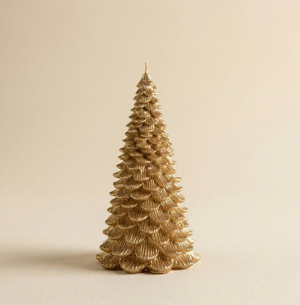 Candela Albero di Natale Oro h.17