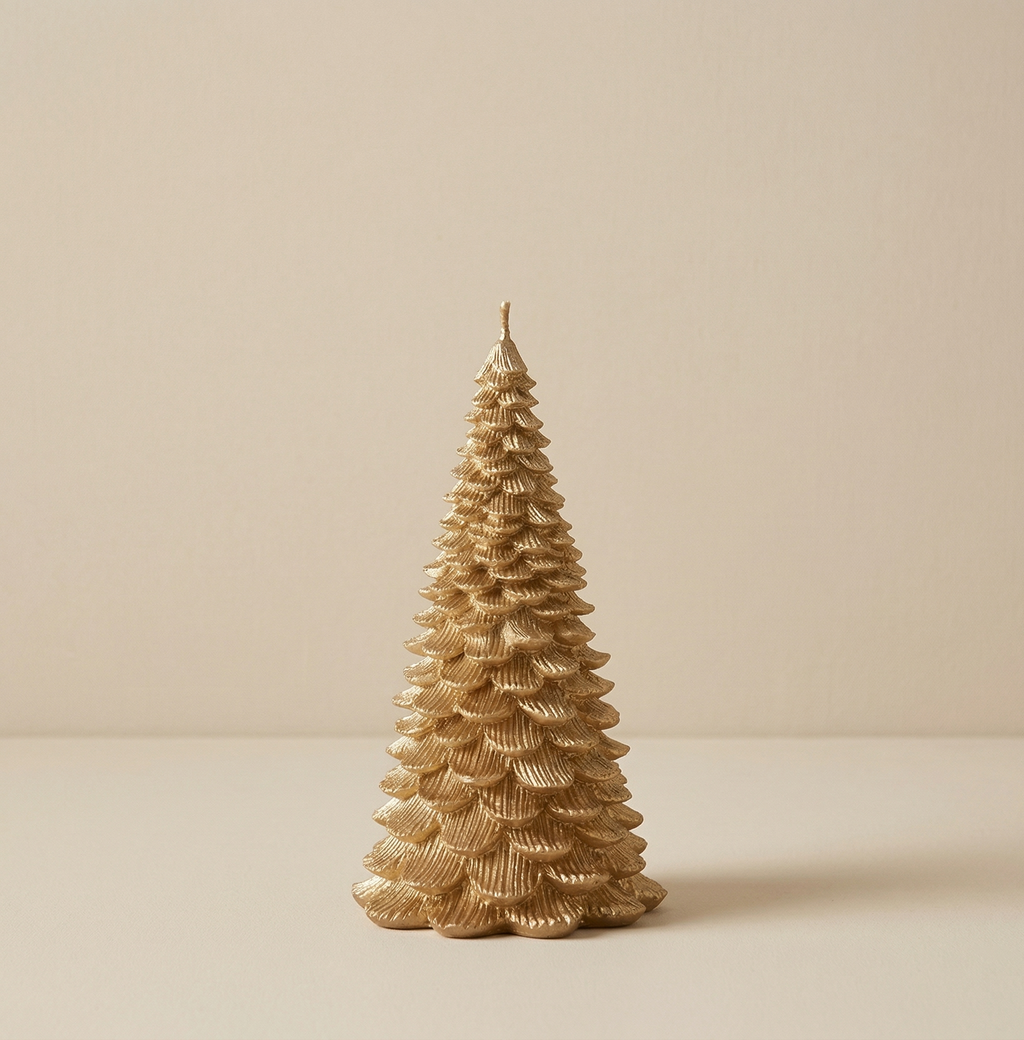Candela Albero di Natale Oro h.12