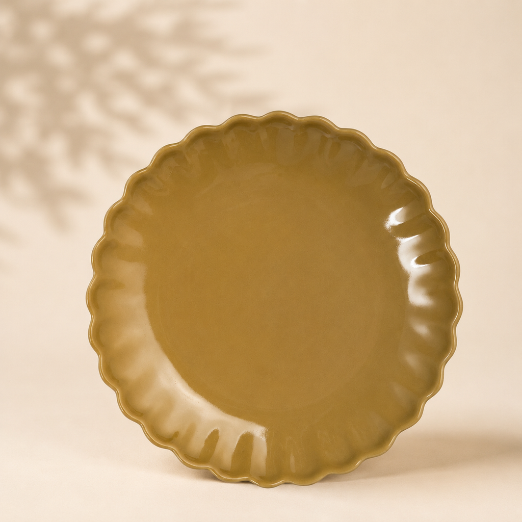 Piatto dessert "Mynte" Senape