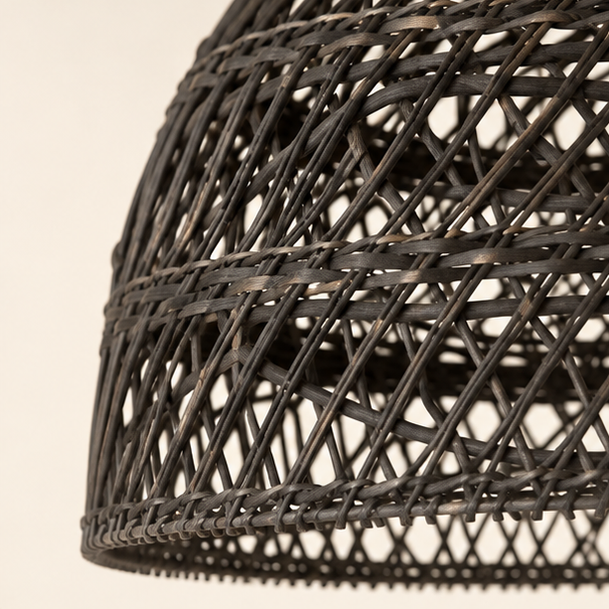 Lampadario Rattan Ombra in Canna e Bambù 40 x 45 cm