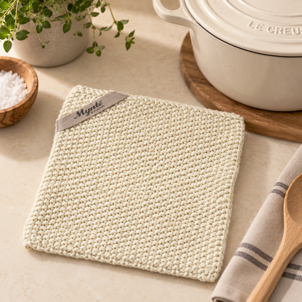 Presina in Maglia Mynte Latte 22 x 22 cm