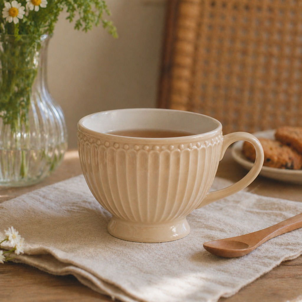 Tazza tè Alice creamy