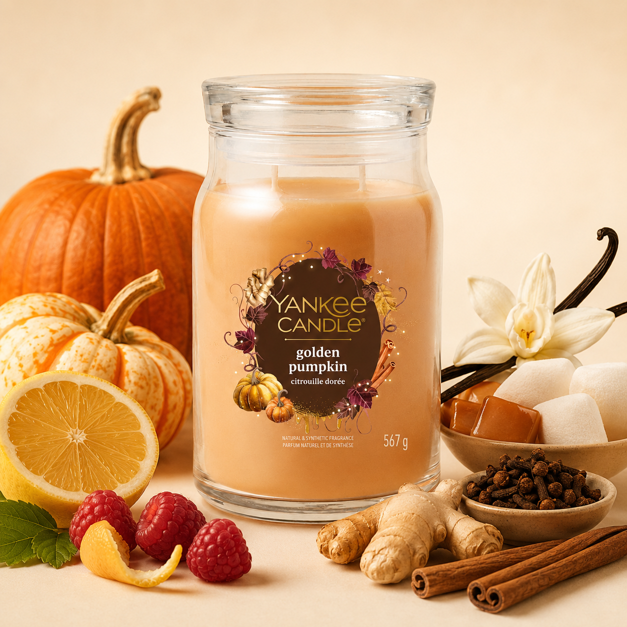 Yankee Candle Giara 567gr Golden Pumpkin