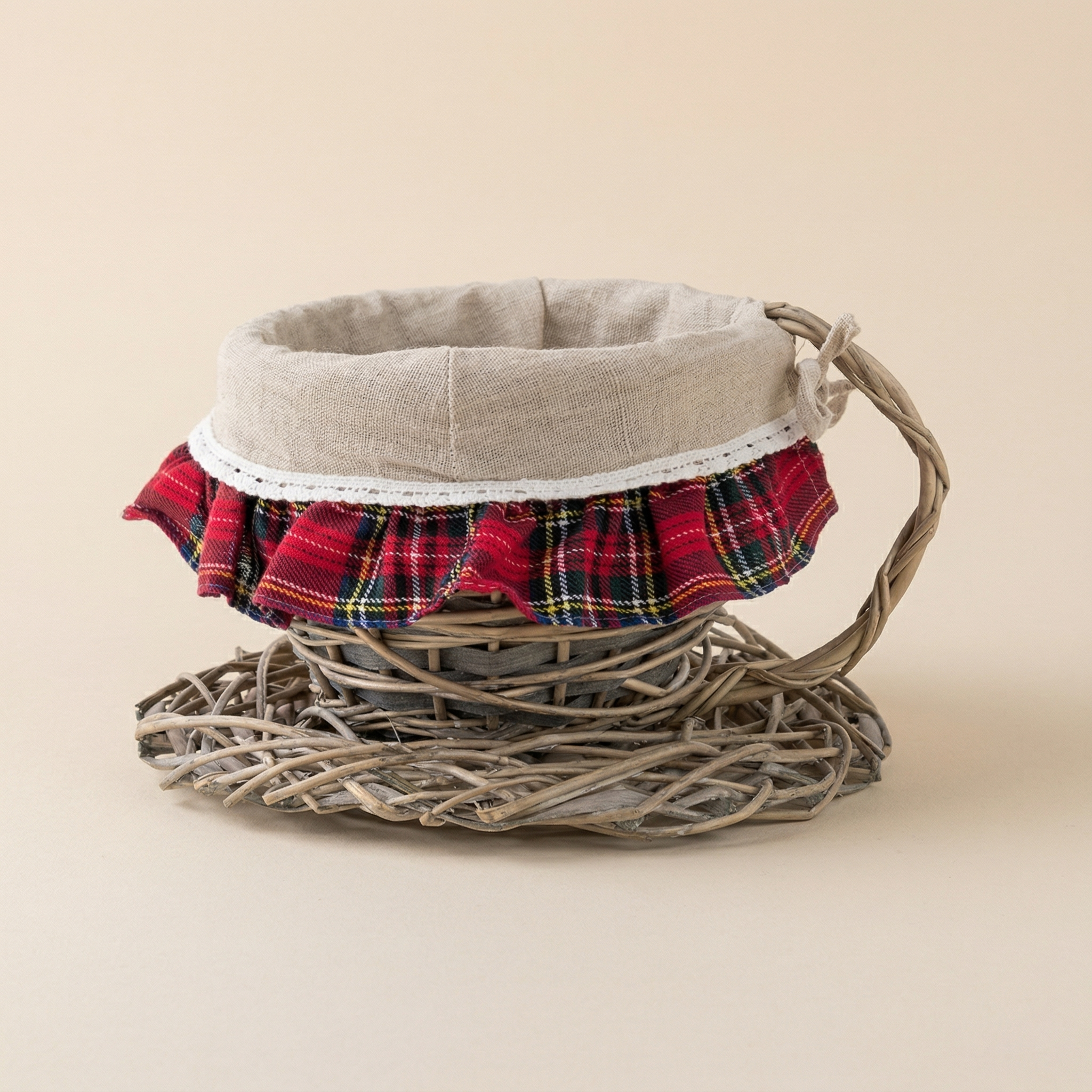 Cestino tazza Panieri Tartan