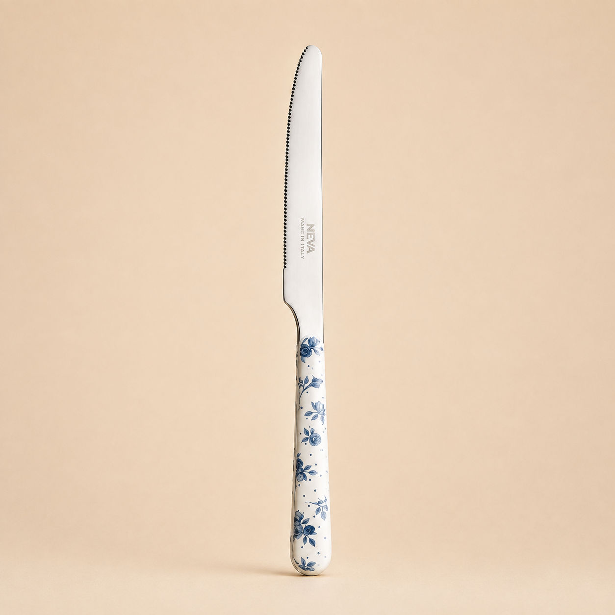 Coltello Floreale Blu NEVA – Acciaio 18/10 – 22 cm