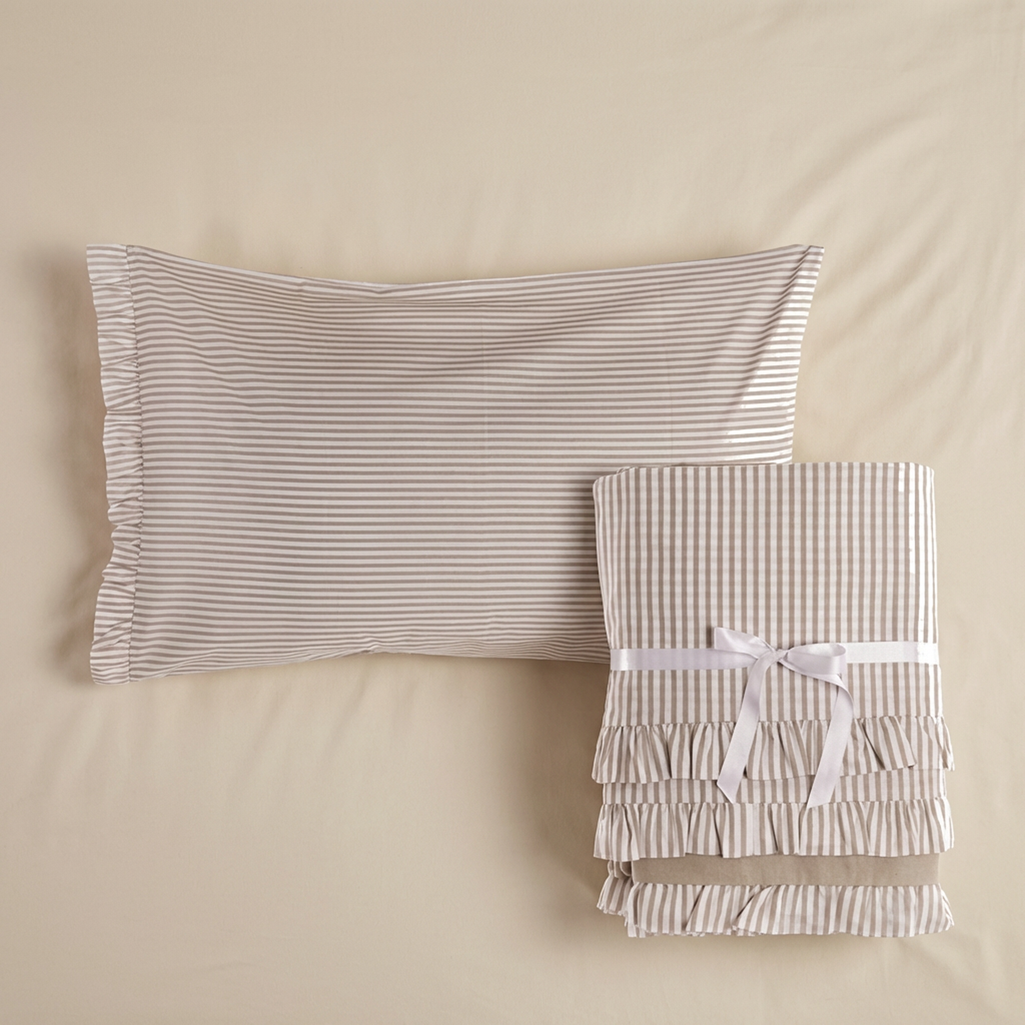 Completo letto 2 piazze Gelateria beige