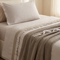 Completo letto 2 piazze Gelateria beige