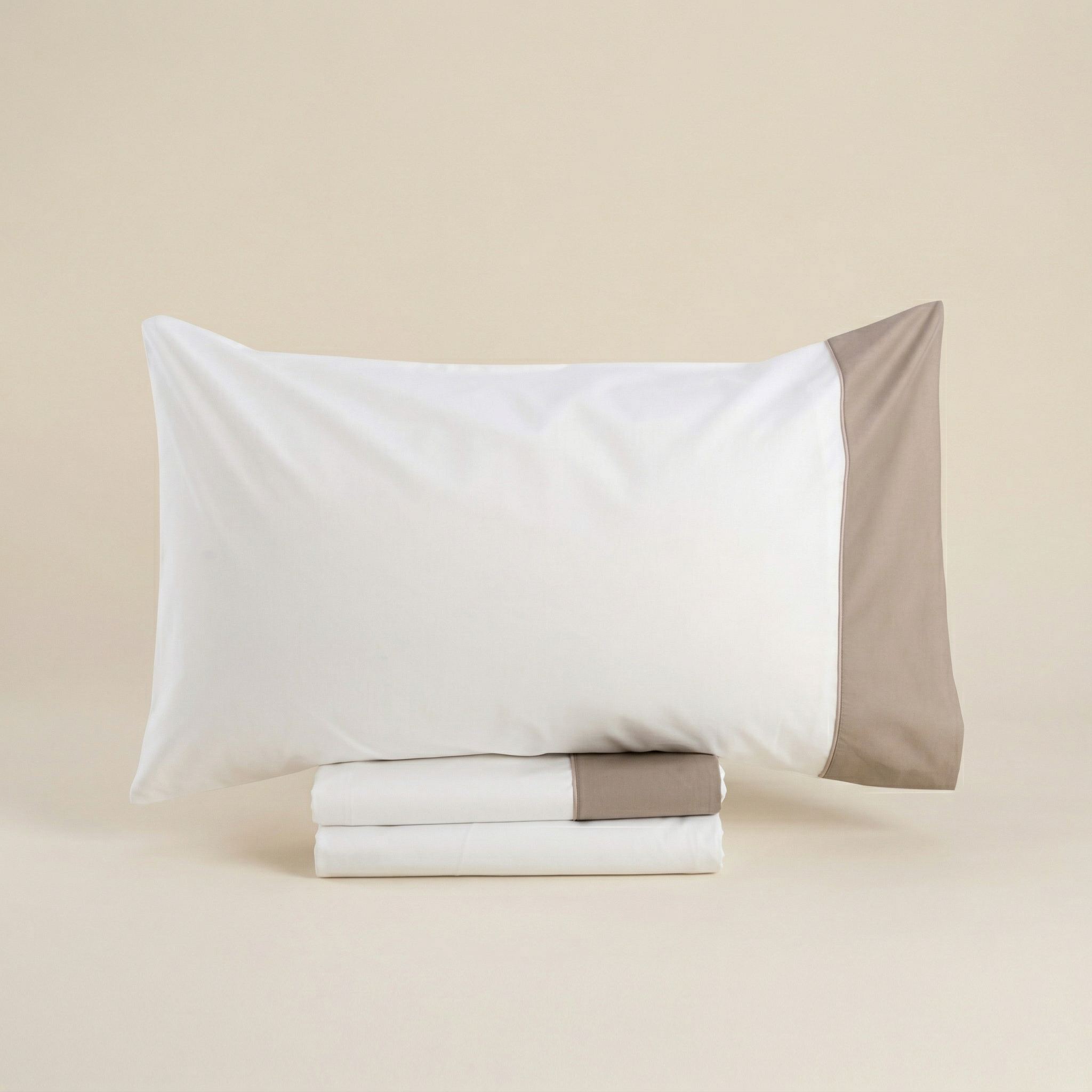 Completo letto Balza raso 1 piazza e mezzo beige