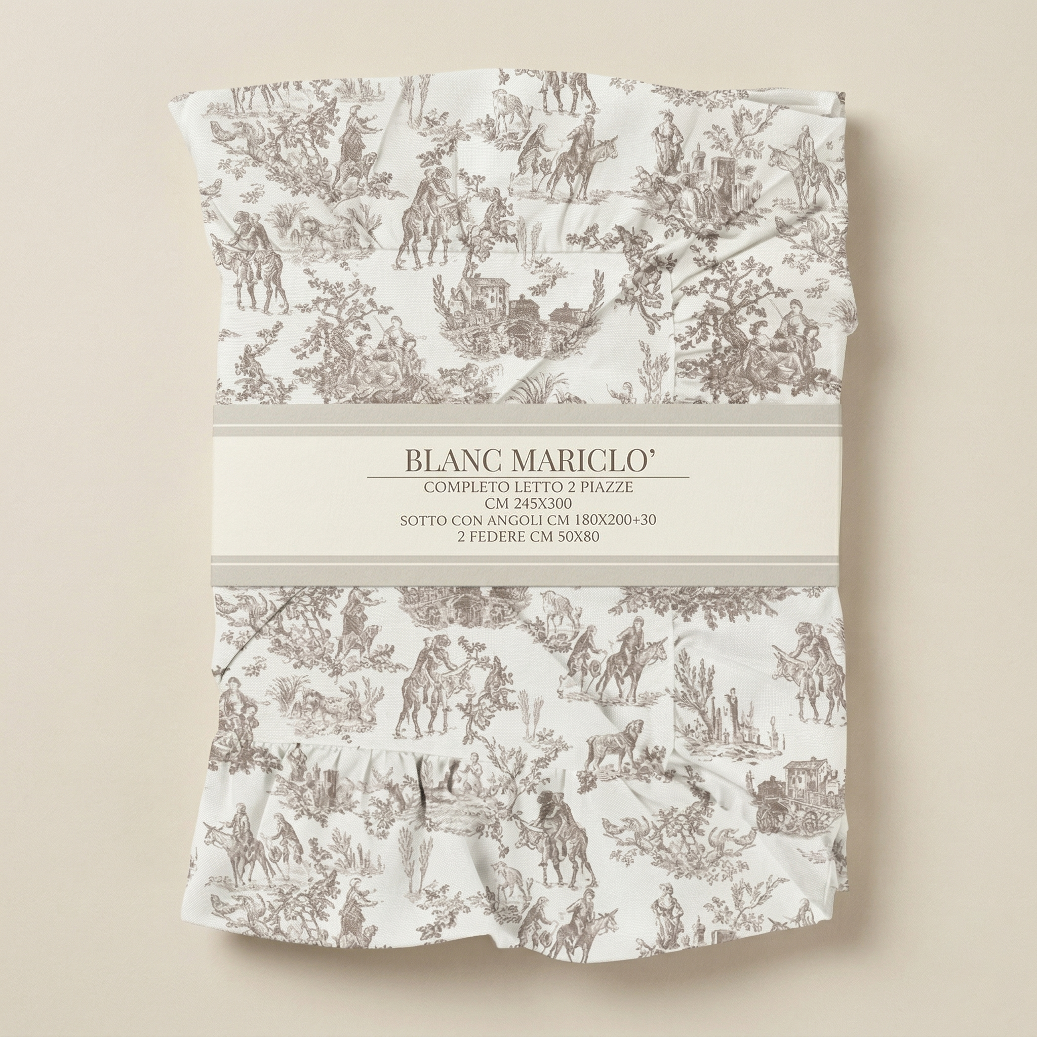 Completo letto matrimoniale Toile de Jouy