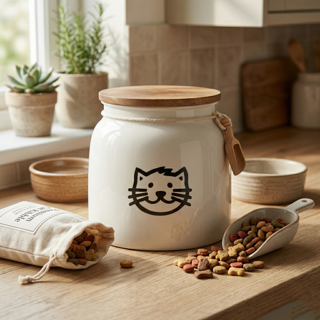 Contenitore per cibo per gatto