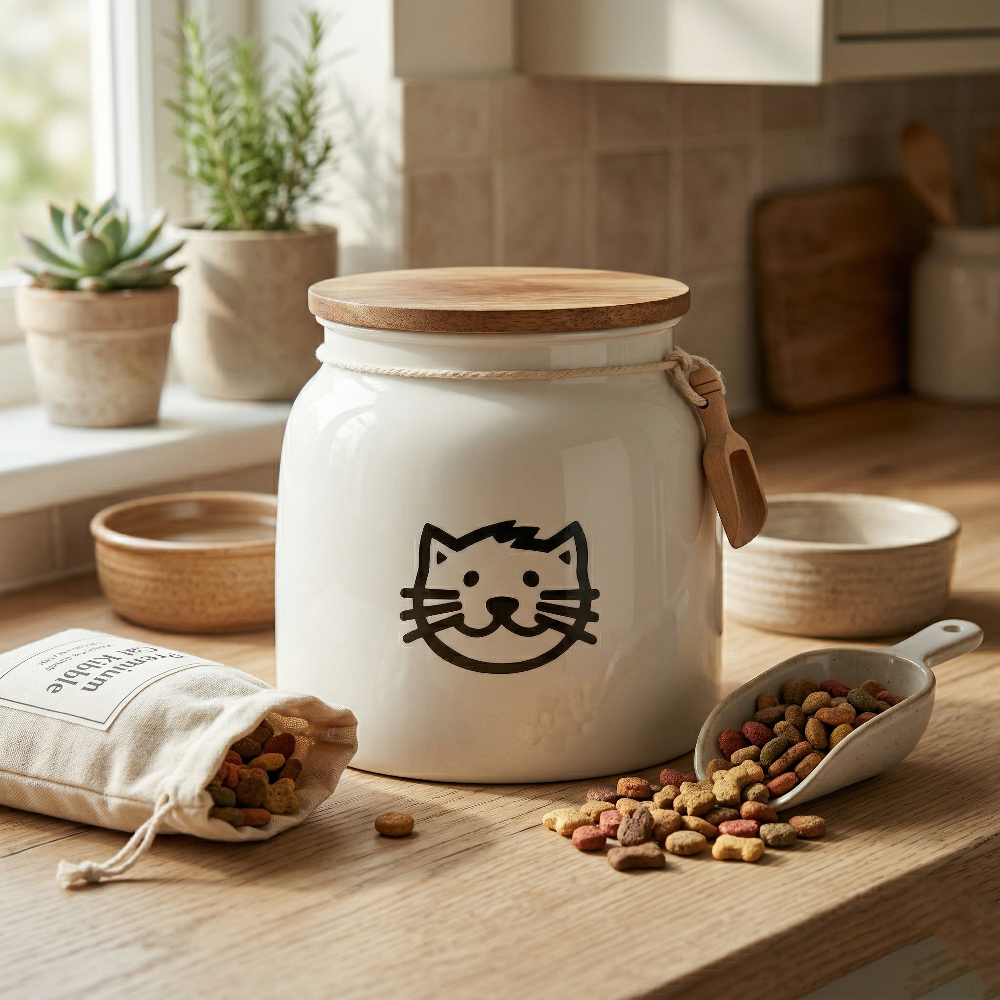 Contenitore per cibo per gatto