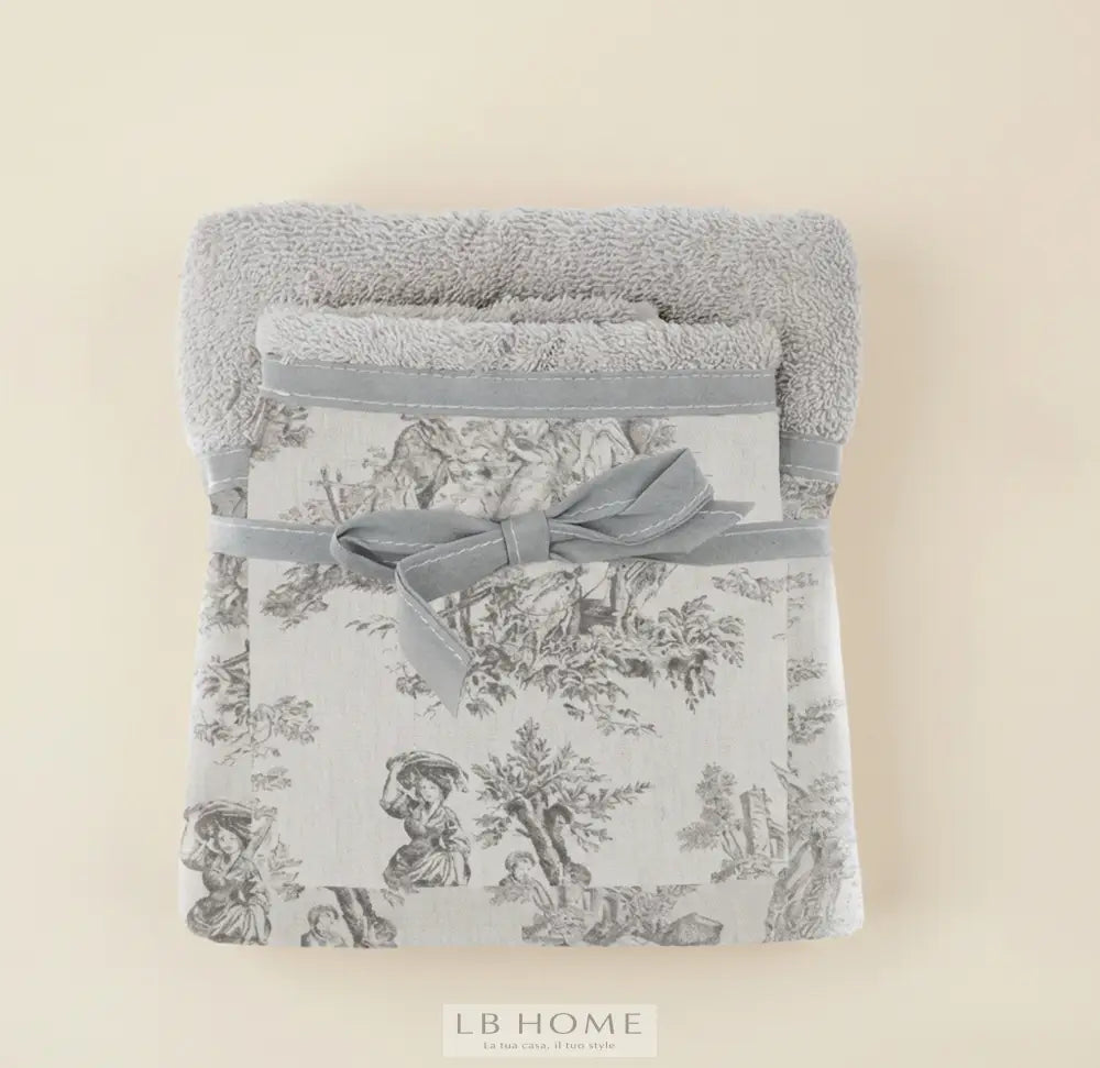 Coppia asciugamani Toile de Jouy Asciugamani