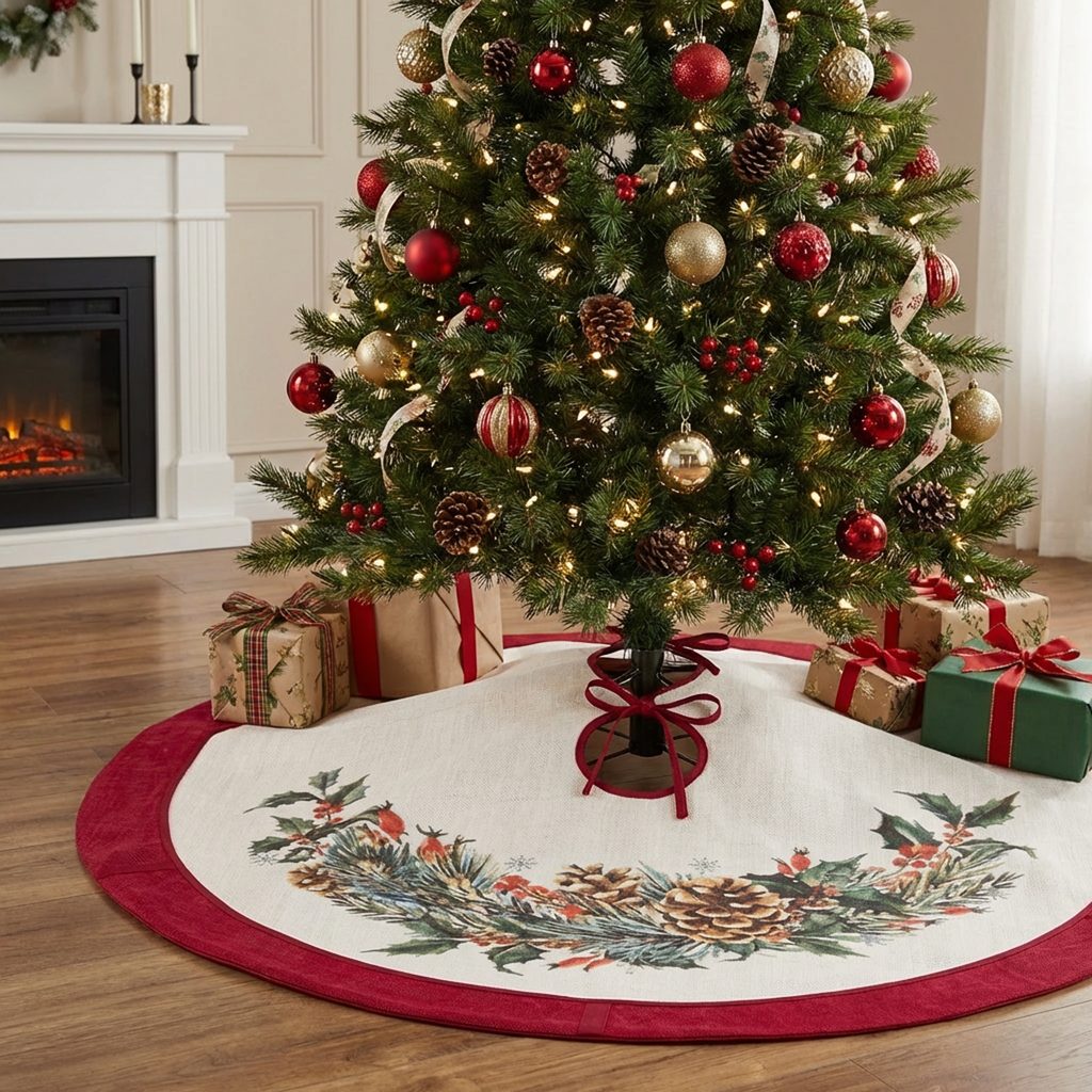 Copribase albero di natale Jingle Bells