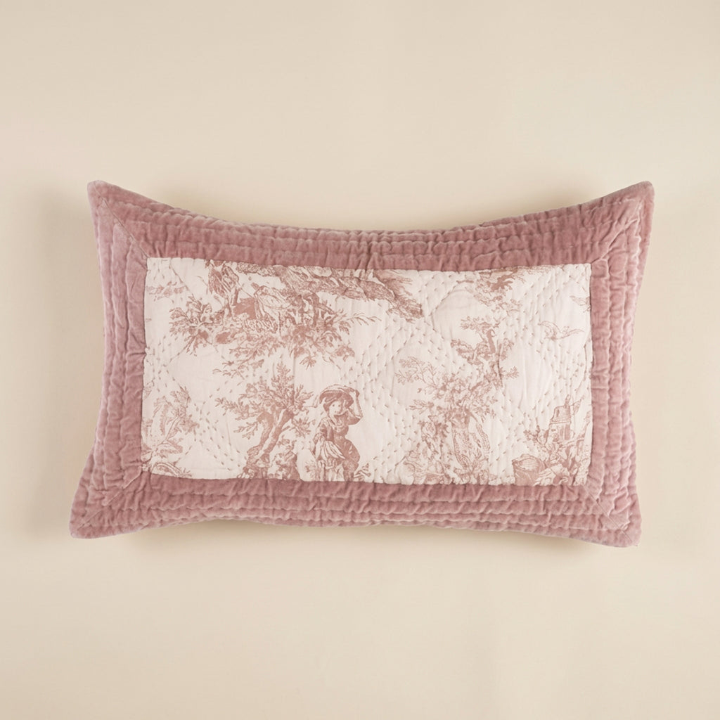 Copriguanciale Vintage Velvet rosa