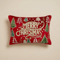 Cuscino ricamato Merry Christmas