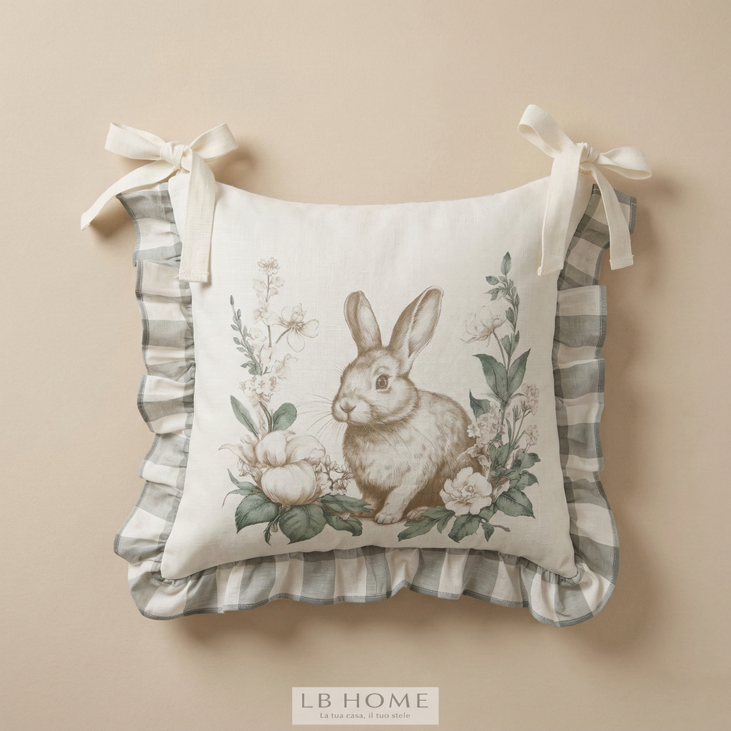 Federa cuscino sedia collezione "Le Jardin des lapins"