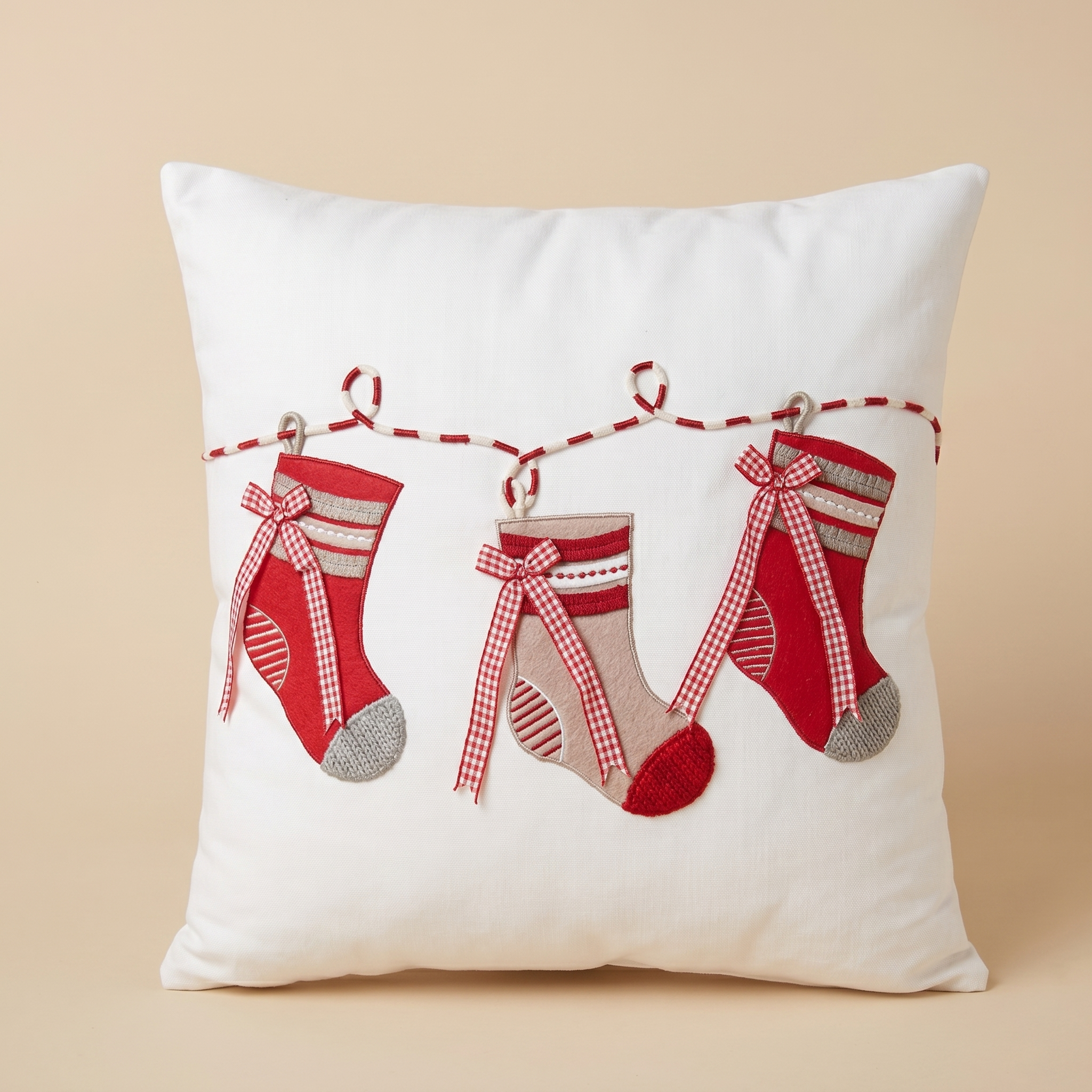 Cuscino Soffice abbracci calze di natale