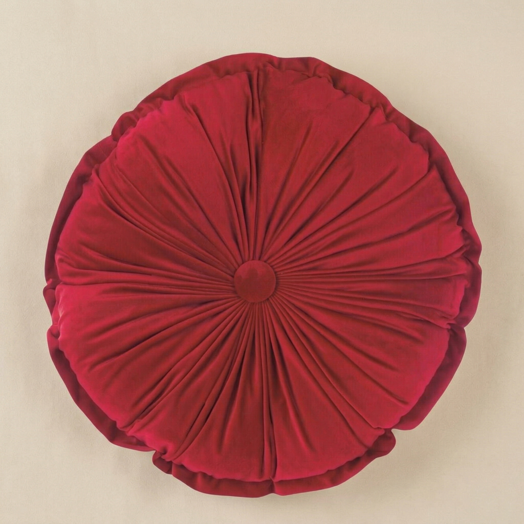 Cuscino tondo rosso Morbido sonno