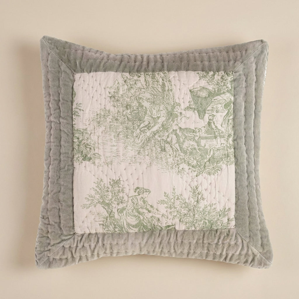 Cuscino Vintage Velvet salvia