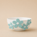 Ciotola Flower Glam bianco/tiffany