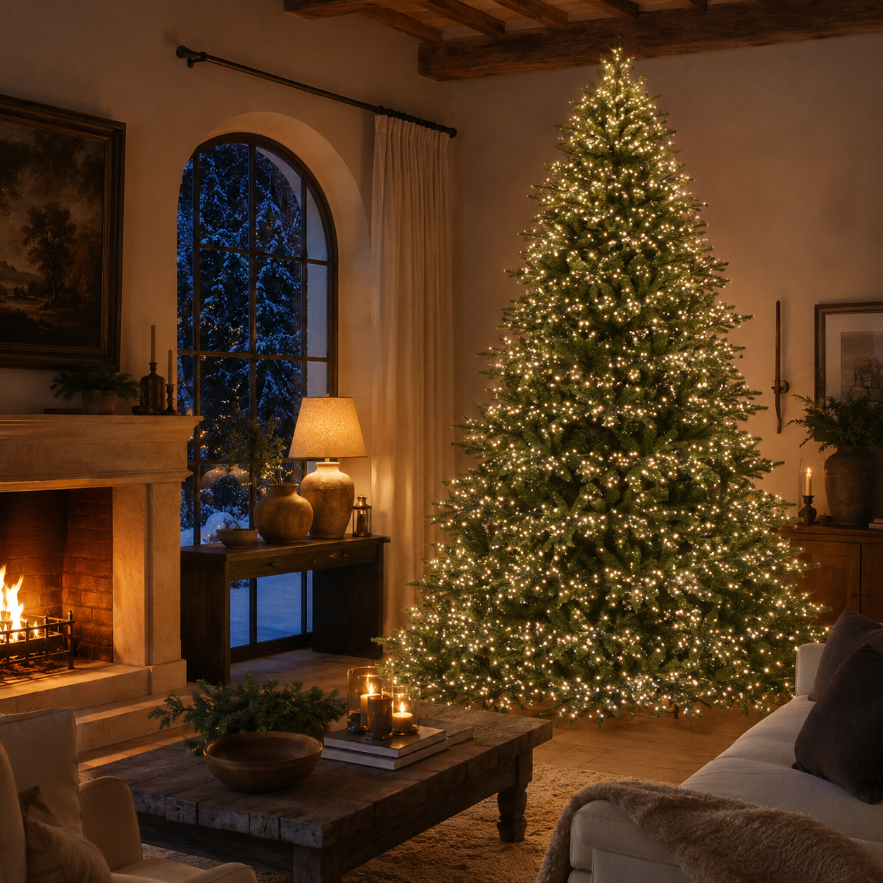 Albero di Natale Pino Spark EDG con led h.270cm