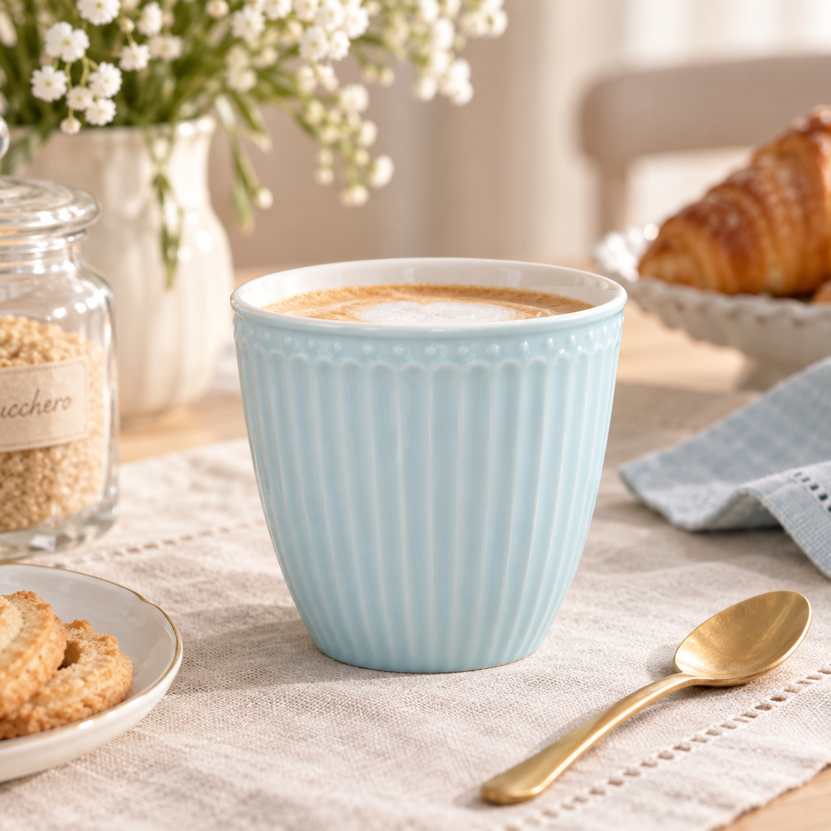 Latte cup Alice azzurra