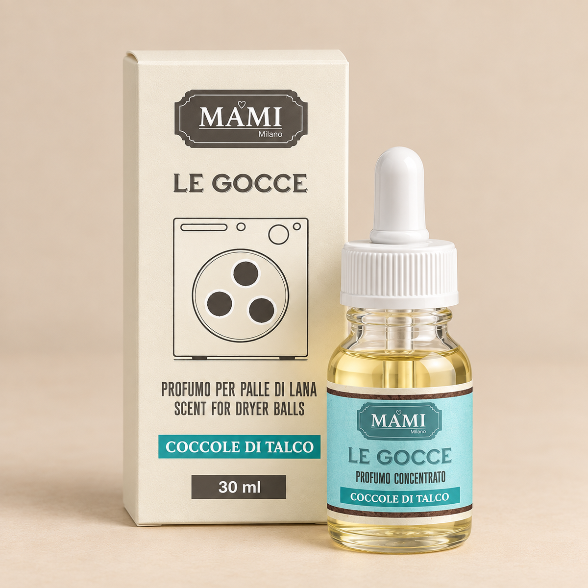 Gocce Asciugatrice Mami Milano Coccole di Talco 30 ml in Vetro