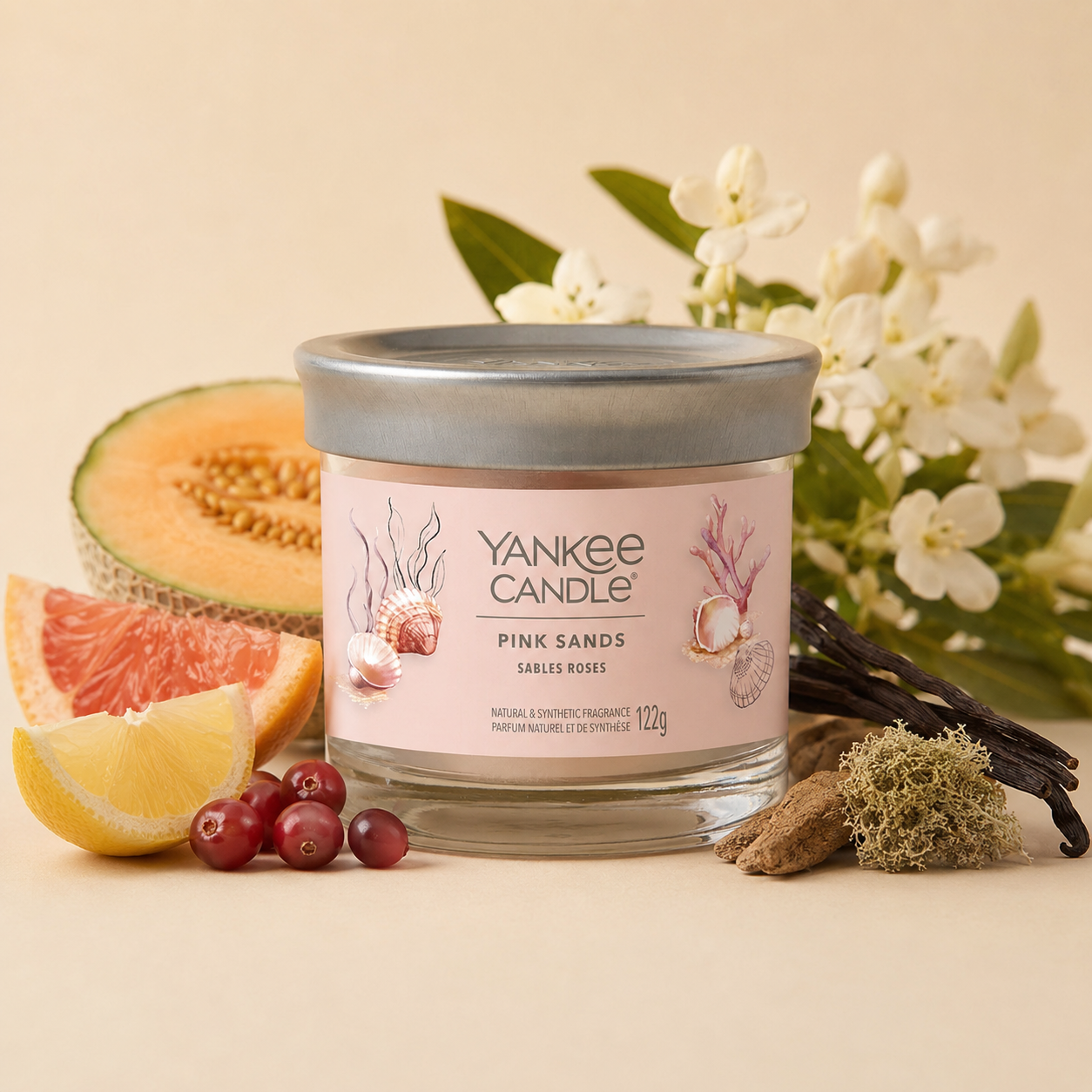 Yankee Candle candela tumbler 122gr Pink Sands