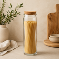 Contenitore in Vetro con Tappo in Sughero – Ø 14 x H 36 cm