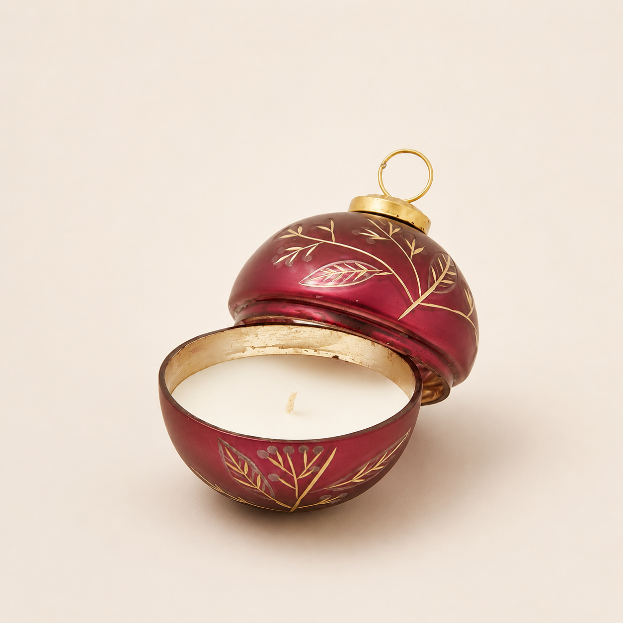 Candela Profumata Sfera di Natale "Bacche" EDG