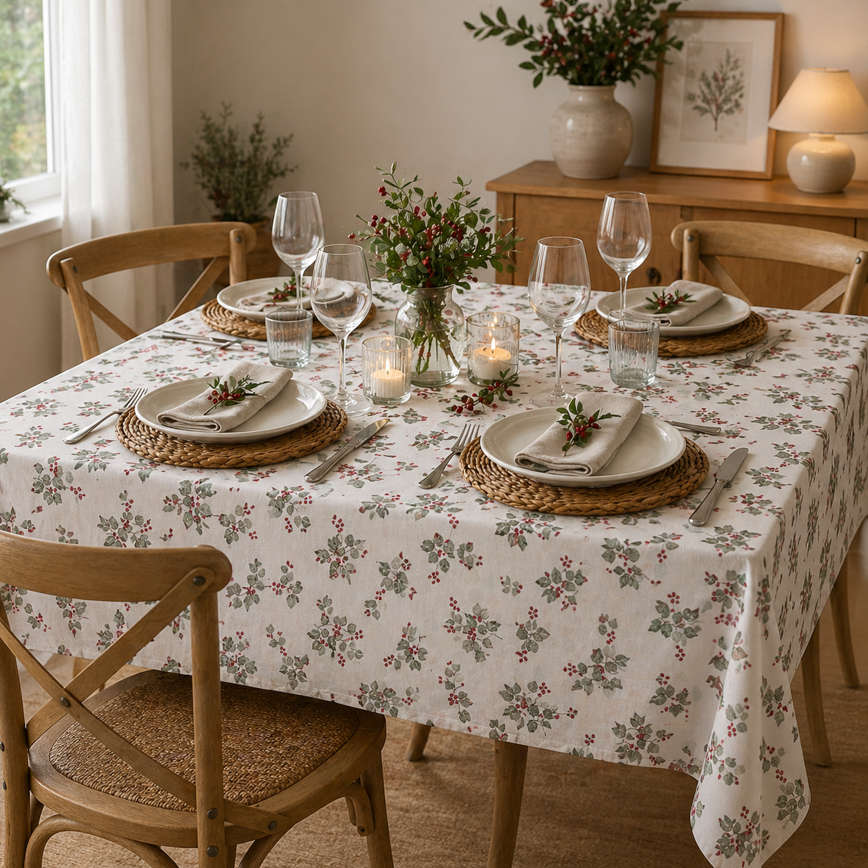 Tovaglia centrotavola Scarlett 150x150cm