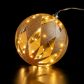 Sfera Luminosa LED in Vetro Oro Ø 12 cm a Batteria - EDG
