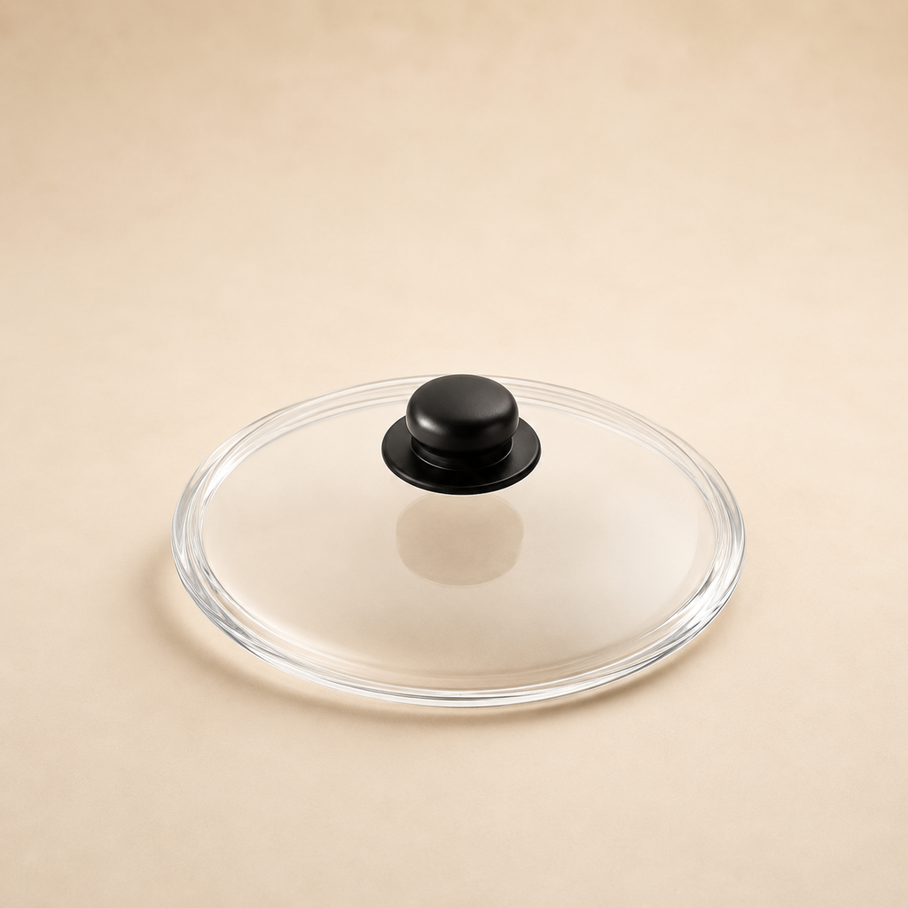 Coperchio in Vetro Borosilicato con Impugnatura Antiscottatura – Ø 20 cm