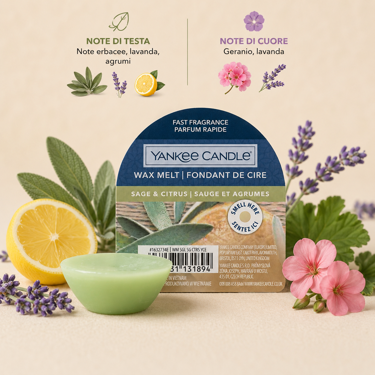 Yankee Candle cera Sage & Citrus