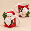 Tazza Natalizia EDG in Ceramica a Forma di Babbo Natale con Lanterna
