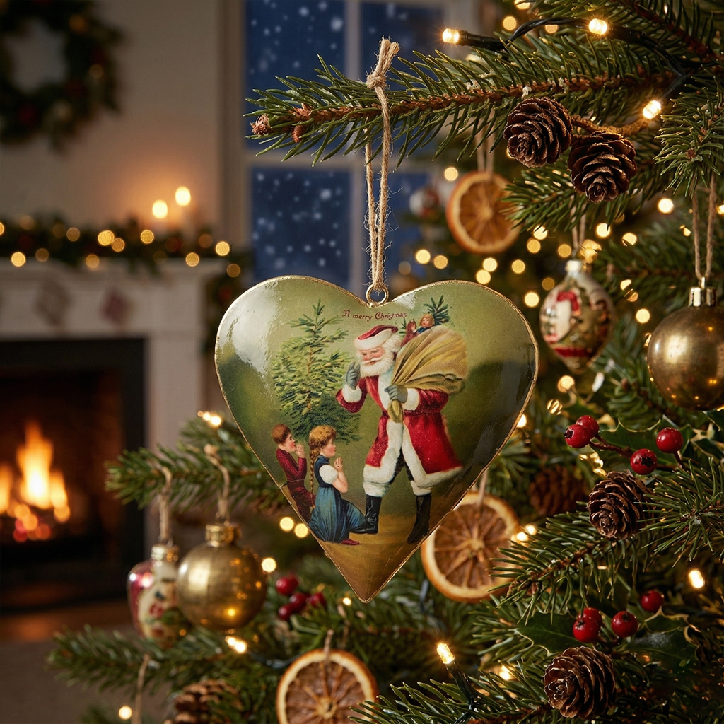 Cuore Babbo Natale Anita collection Babbo natale