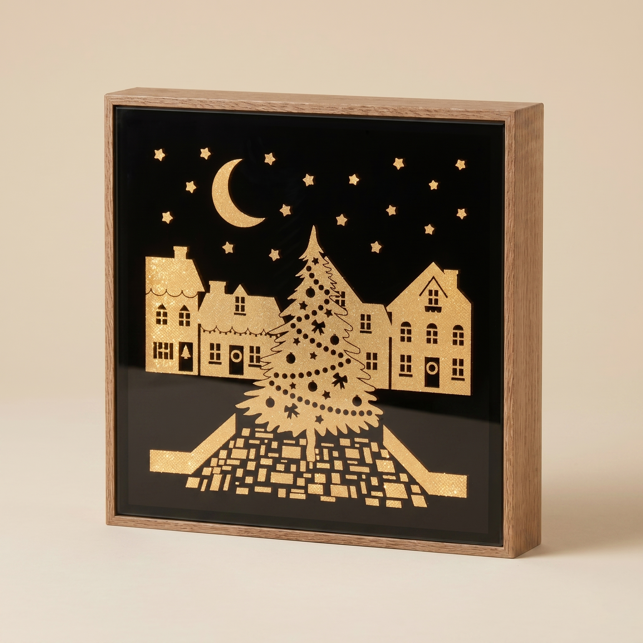 Quadretto con led Paesaggi Segreti albero