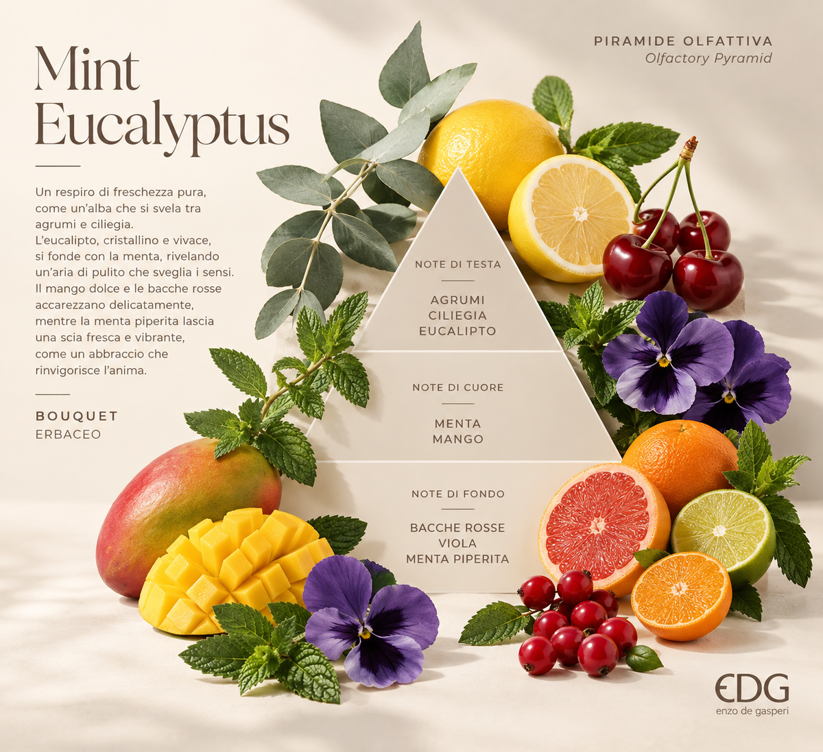 Diffusore di Profumo EDG Muse Mint Eucalyptus 330 ml