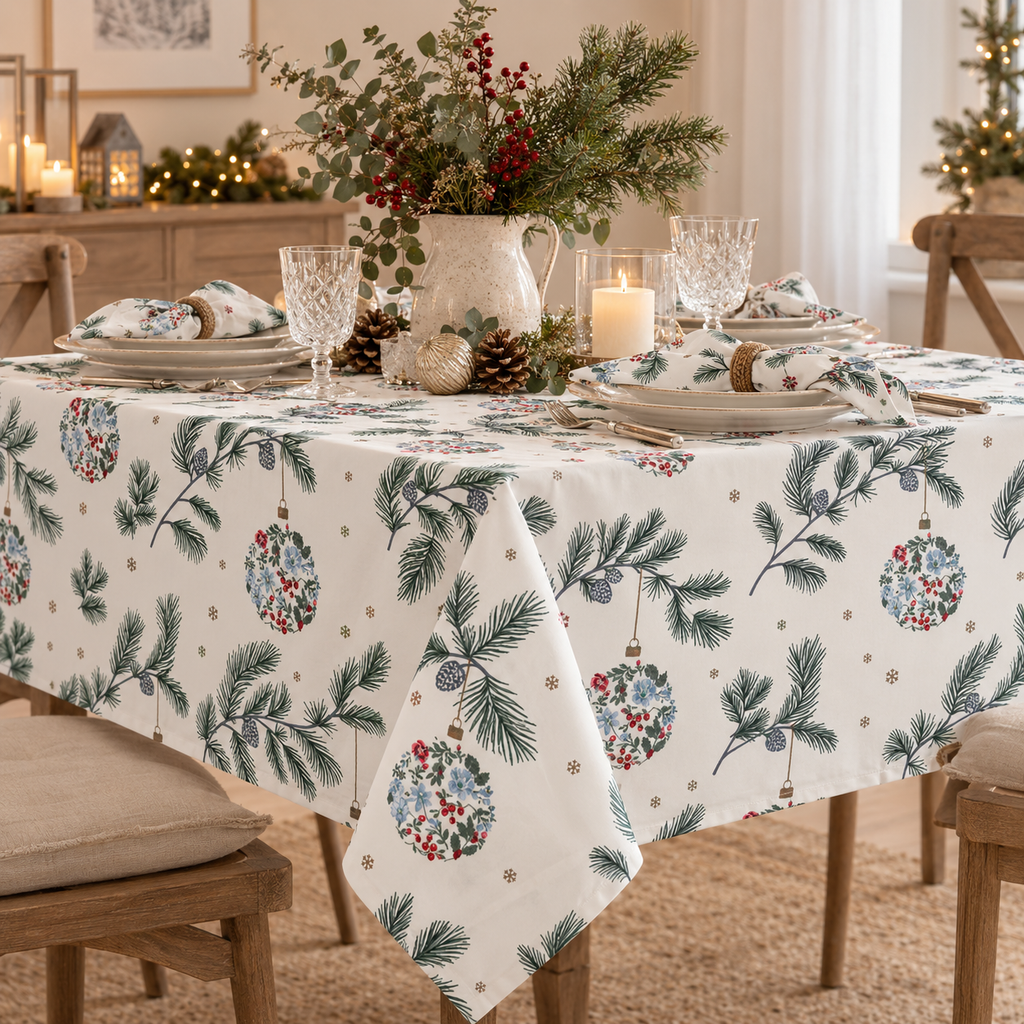 Tovaglia Joelle GreenGate Bianca 150 x 150 cm