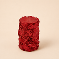 Candela flowers rossa h.10,5