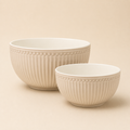 Set 2 ciotole Alice Creamy