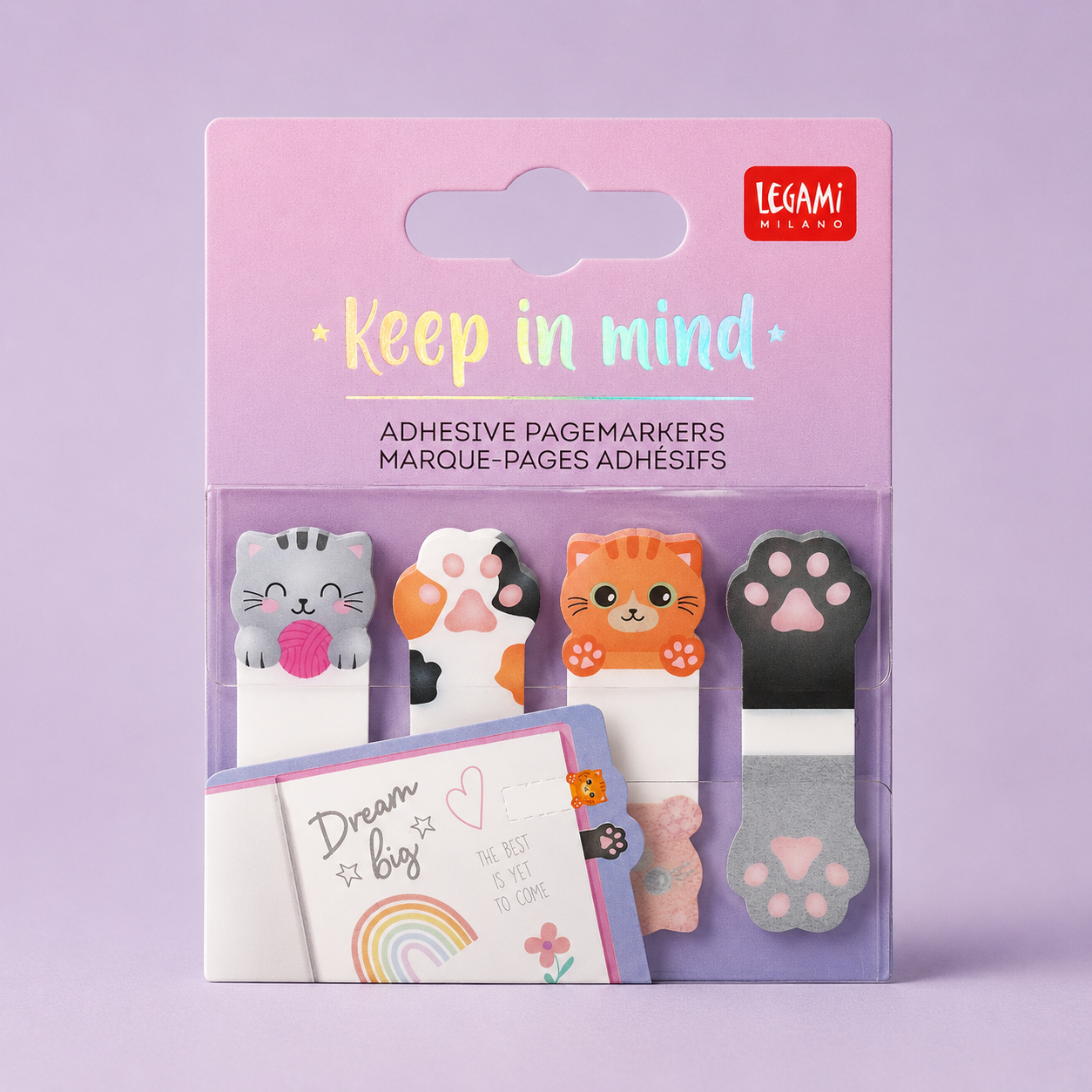 Segnapagina Adesivi Keep in Mind – Kitty di Legami