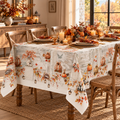 Tovaglia PERSEFONE in Panama 100% 150x270cm Cotone con Stampa Digitale Autunnale – Made in Italy (Copia)