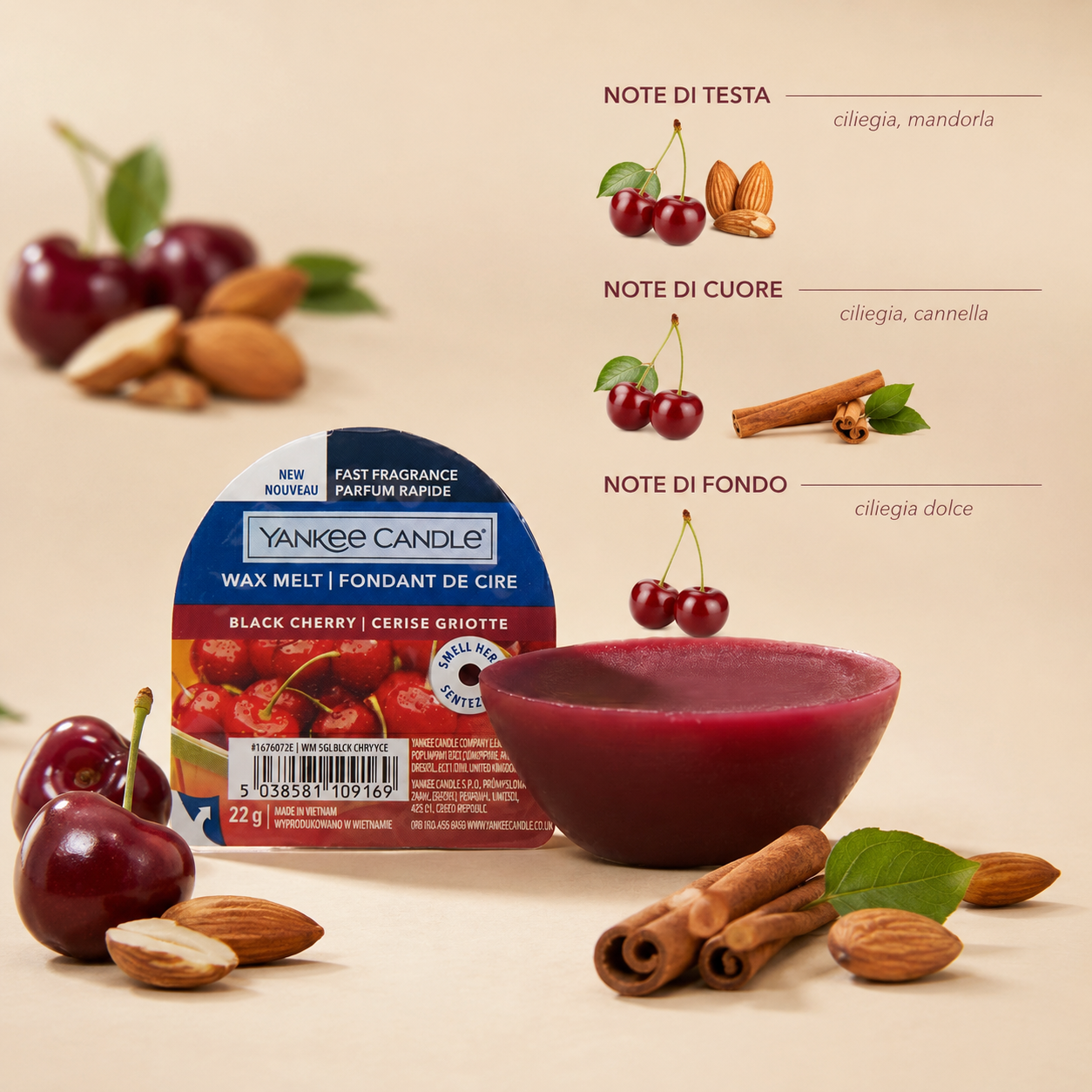 Yankee Candle cera Black Cherry