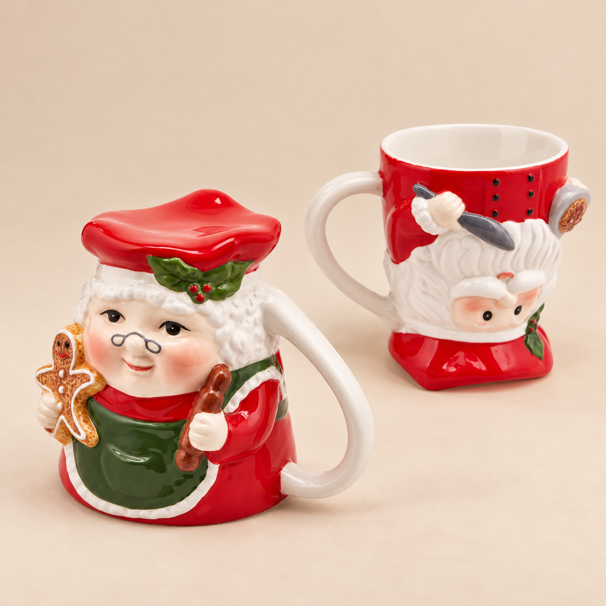 Tazza Natalizia EDG in Ceramica – Babbo Natale e Mamma Natale