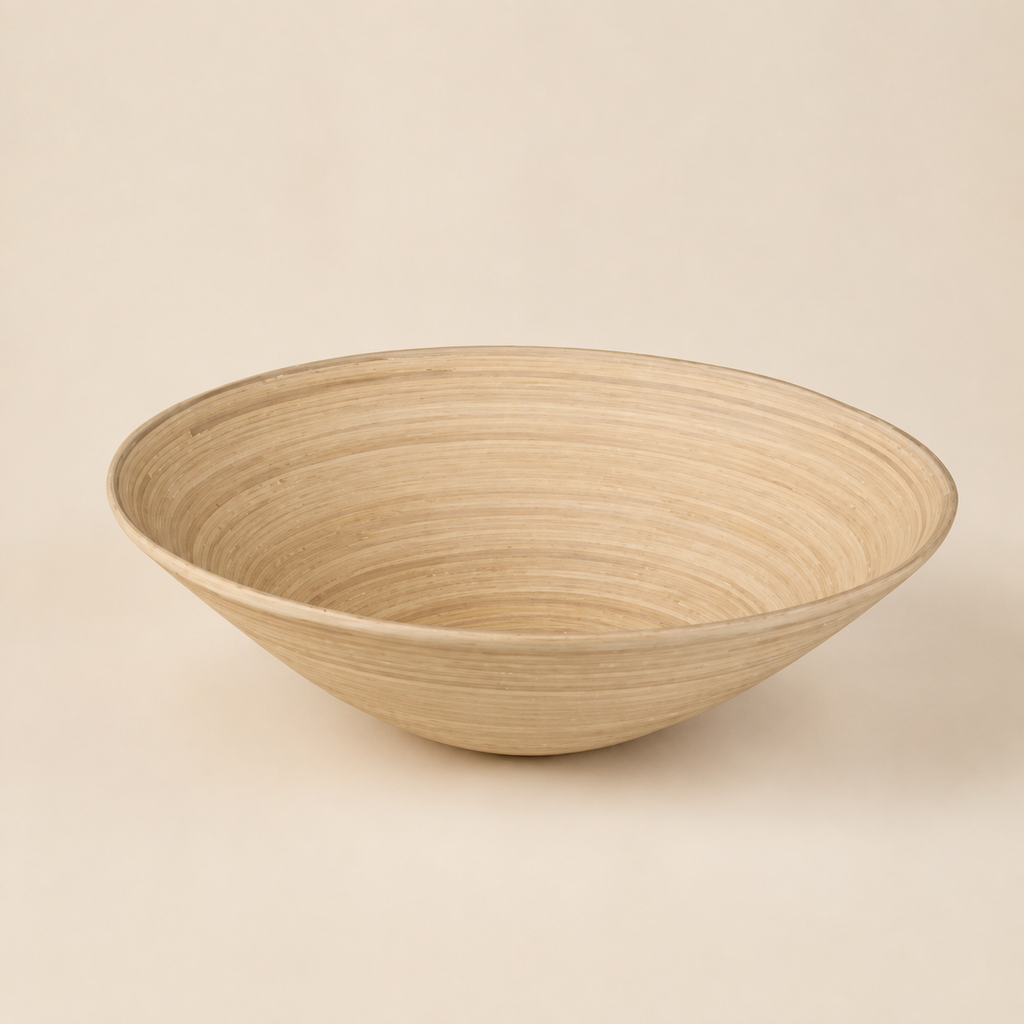 Ciotola in Bamboo Naturale – Ø 35 x H 10 cm