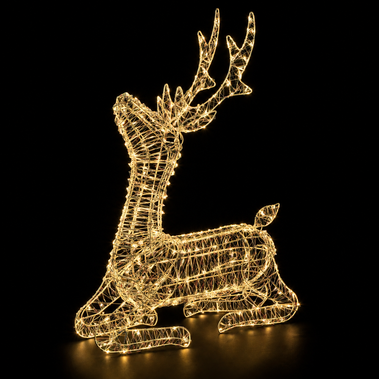 Renna seduta led "Sogno d'inverno Princess" h.78