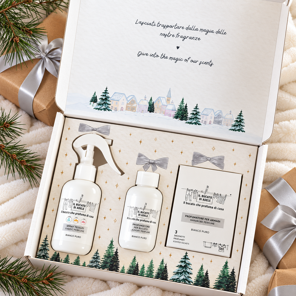 Il Bucato di Adele cofanetto Christmas gift box bianco puro