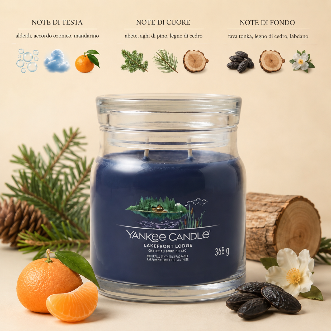 Yankee Candle Giara 368gr Lakefront Lodge