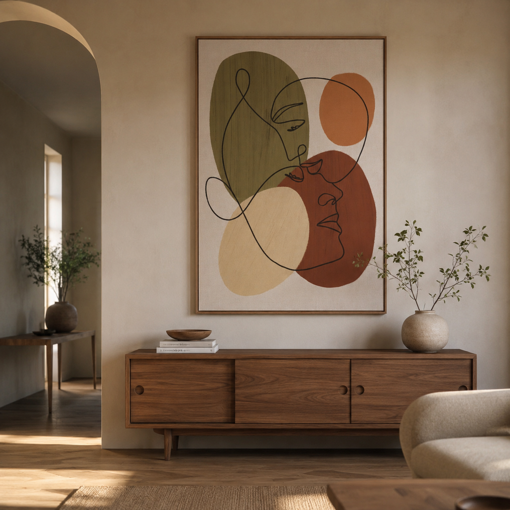 Quadro Decorativo Astratto facce